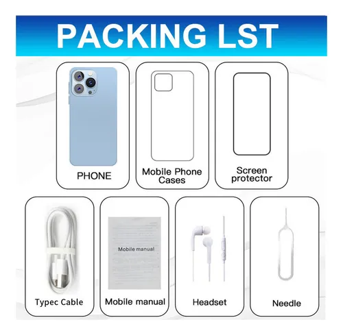 Celular Android I15 Pro Max Smartphones Of 6.5 Puz