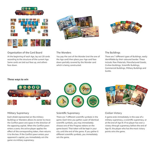 7 Wonders Duel, Jogo De Tabuleiro, Maiores De 10 Anos, 2 Jog