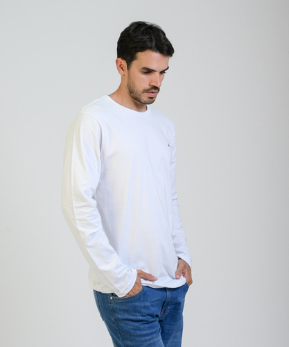 Remera Hombre Brooksfield Cuello Redondo Manga Larga 1518b