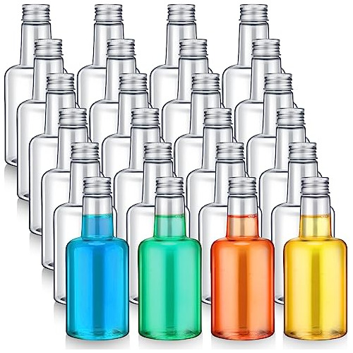 Botellas Plásticas Reutilizables 8 Oz Con Tapa Rosca Para Co