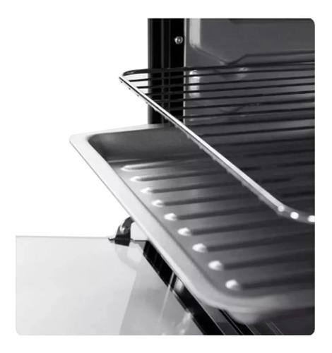 Imagen 2 de 2 de Horno de mesa eléctrico Yelmo YL-40B 40L blanco/negro 220V