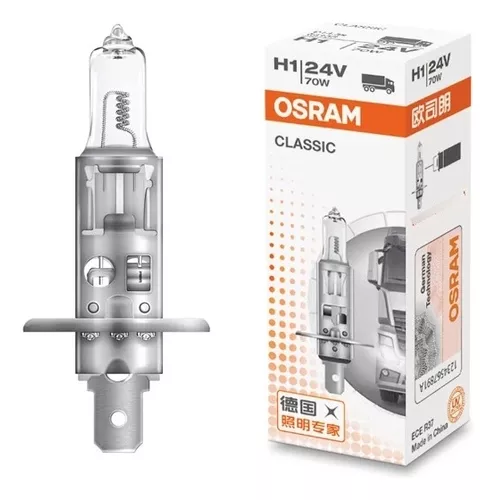 Par Lampara Led Osram H1 24v Luz Blanca Camión Maquina Vial