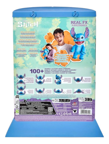 Pelúcia Animatrônica Stitch (lilo & Stitch), 46cm - Disney