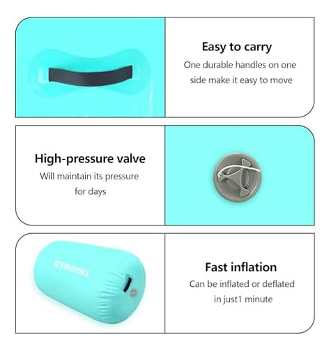 Air Roller - Colchoneta Inflable Para Gimnasia Con Bomba Par