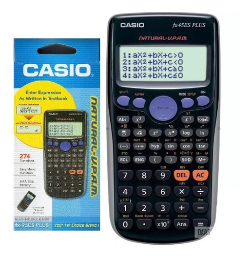 Calculadora científica Casio FX-95es Plus, color negro