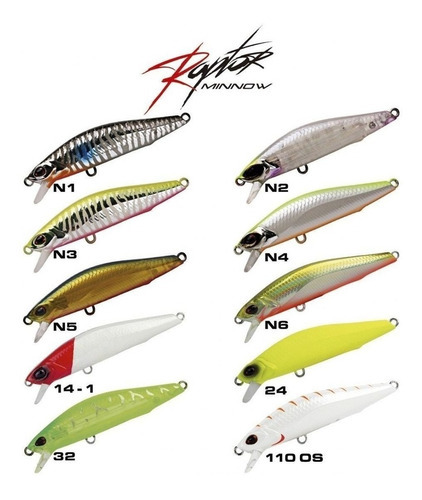 Cebo artificial para deportes marinos, Raptor 70, 7 cm, color 14