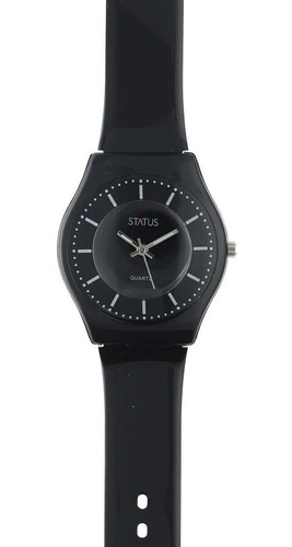 Reloj De Mujer Extra Liviano Color Negro Marca Status S23g