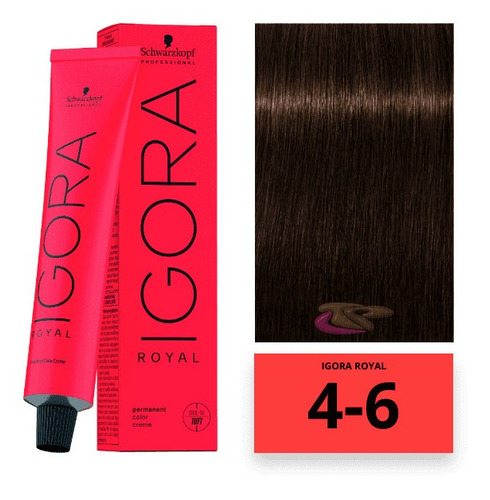 Coloração Igora Royal 4-6 Castanho Médio Chocolate 60g