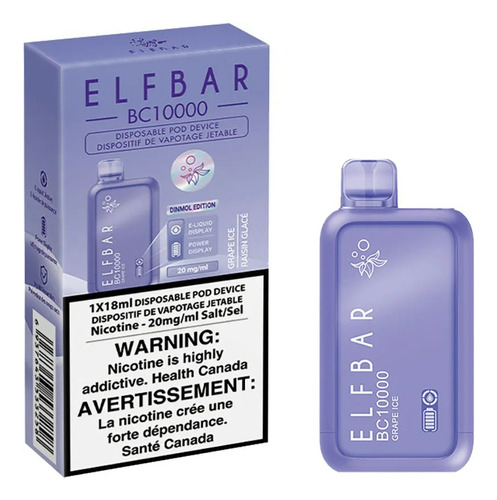 Vape Elfbar Bc 10000 Grape Ice