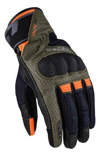 Guantes Moto Cortos Con Protecciones Ls2 Air Raptor Verde Um