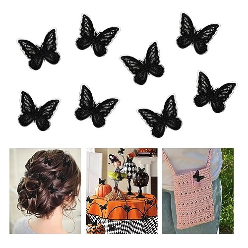 Black Butterfly Hair Clips For Girls,butterfly Hair Nsltr