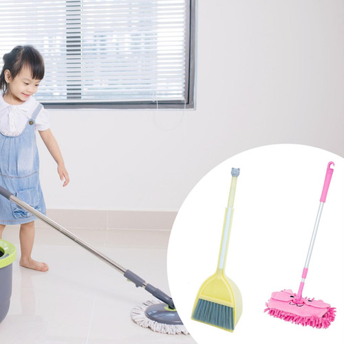 Little Housekeeping Helper Set De Escoba Escoba Amarilla