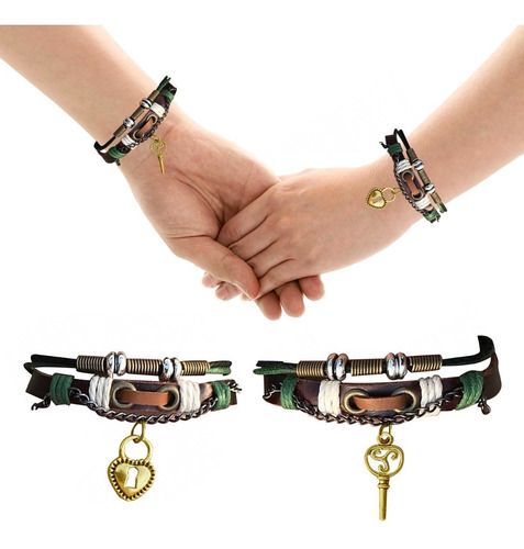 Pulsera De Cuero Para Pareja