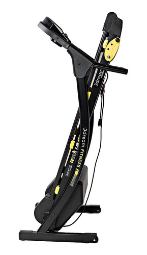 Esteira Elétrica Dobrável Dream R10 Ronaldinho Gaúcho 1.8hp Cor Preto/amarelo 127/220v