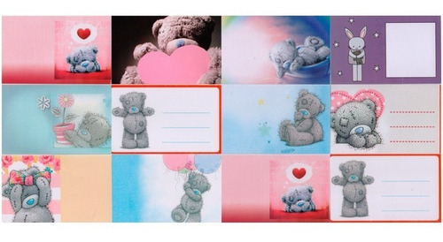 Imagen 4 de 10 de Tarjetas Minipersonales X240 Ositos Osos Tarjetitas
