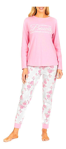 Pijama Algodón Lady Genny Talla Xl Color Rosa J-821