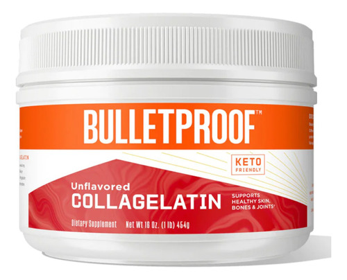 Colágeno Gelatina Bulletproof Collagelatin Importado 454g Pó