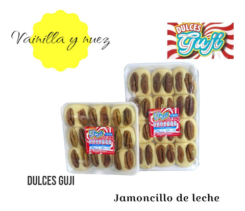 Jamoncillo De Vainilla Con Nuez Guji (12 Piezas)