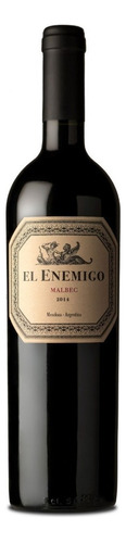 El Enemigo vino tinto malbec botella 750ml