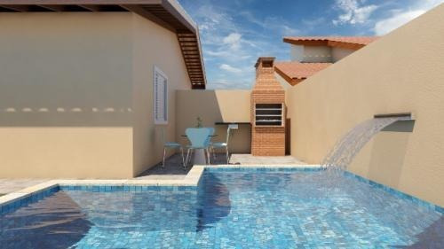 Vendp Casa No Bairro Nova Itanhaém Com Piscina - 6304 | Npc