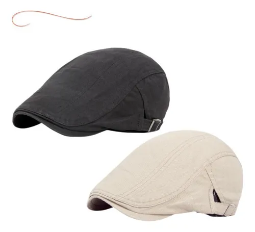 Kit 2 Bone Boinas Masculinas Casual Com Fivela Ajustável