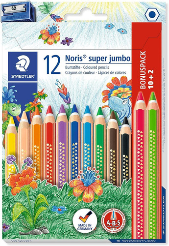 Lapices De Colores Grandes X12 Unidades Staedtler Jumbo