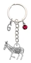 Comprar Llavero Burro Animal Dije Letra Inicial Personalizado Moda