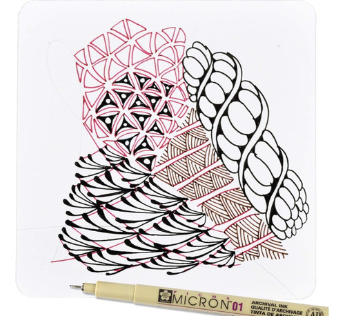 Juego De 6 Plumas De Tinta Micron En Blister De Sakura