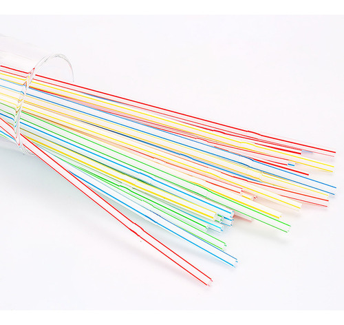 Pajitas De Plástico Desechables De Color W, 1000 Unidades, D