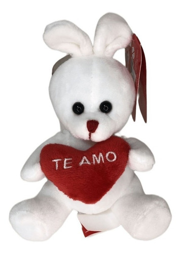 Peluche Conejo Con Corazón Te Amo 12cm - Phi Phi Toys 