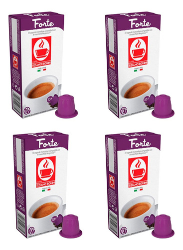  Combo 40 Capsulas Forte Nespresso Compatible Cafe Bonini