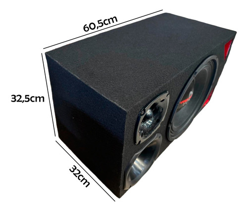 Caixa Trio Duto Triangulo Hard Power 12p Hp 750 Automotivo