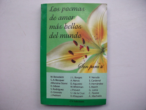 Libro Los Poemas De Amor Más Bellos Del Mundo Son Para Tí