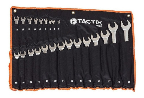 Set Llaves Combinadas 23 Pz Con Organizador Tactix 6 A 32mm