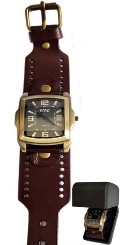 Relógio Feminino Ccq Modelo 1009 Pulseira 100% Couro