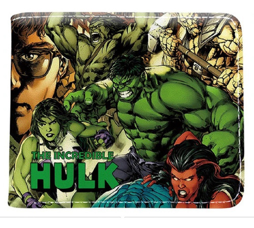 Billetera Hulk Full Impresión Digital 3d Importada