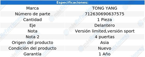 Porta Placas Del Ram 2500 19-21 Tong Yang