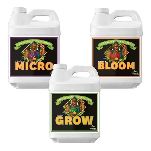 Tripack Ph Perfect Grow+micro+bloom 500ml Advanced Nutrients