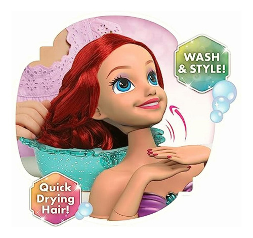 Just Play Disney Princess Shimmer Spa Ariel Styling Head