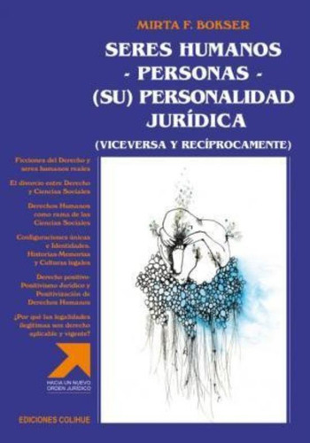 Seres Humanos Personas Personalidad Juridica, De Bokser, Mirta F.. Editorial Colihue, Tapa Tapa Blanda En Español