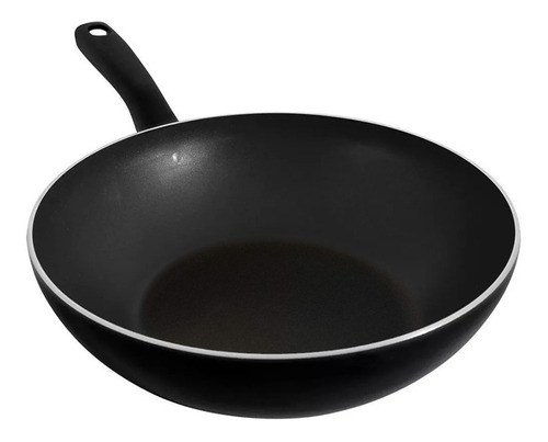 Wok Sarten Teflon 28cm Profundo Antiadherente Doble Remache