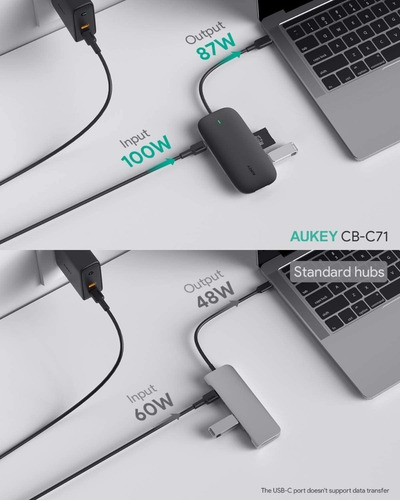 Imagen 9 de 10 de Hub Adaptador Macbook Usb C Hdmi Micro Sd 5-1 4k Alumninio