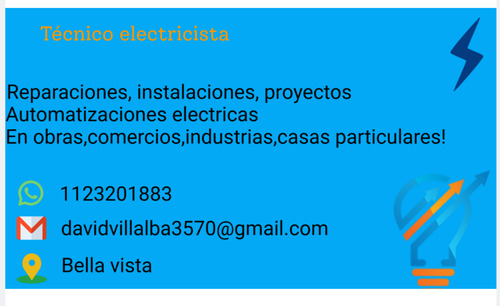 Tecnico Electricista E Instalación Y Reparación De Aires Aco