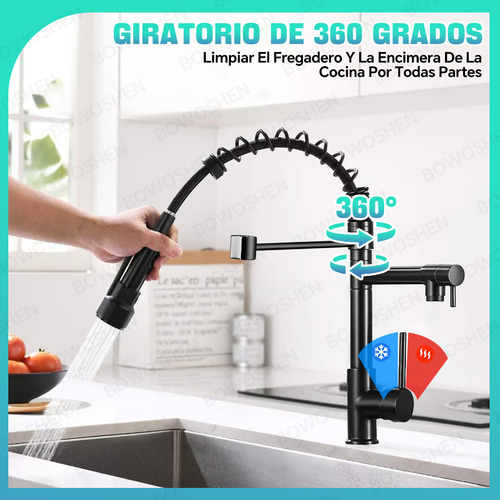 Grifo Monomando Fregadero Llave Mezcladora Tarja Cocina Flex