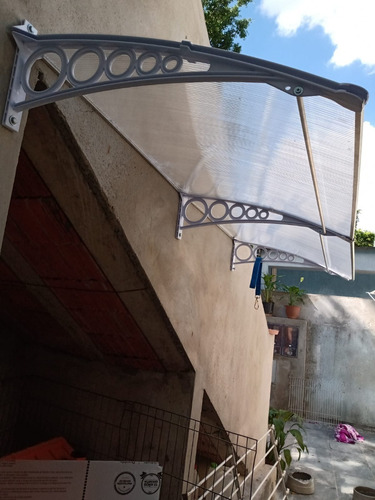 Kit Toldo Policarbonato 1,40x0,70 Completo4mm