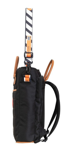 Imagen 7 de 7 de Mochila Matera Rambo Salta Porta Notebook Pop Negro