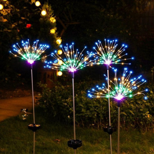 Kit De 4 Led De Luz Solar De Diente De León Para Exteriores