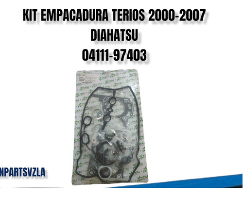 Kit Juego Empacadura Terio 2000-2007 Diahatsu