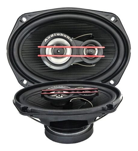 Par Set De Bocinas 6x9 Audiobanh 800w 3 Vias Nuevas Rejillas