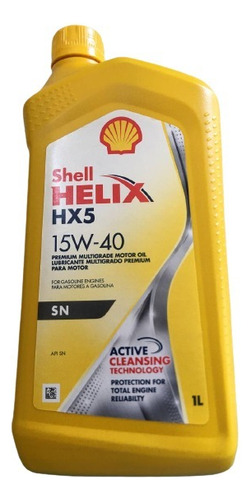 Aceite Mineral 15w-40 Shell Original Helix Hx5 Sellado 1l